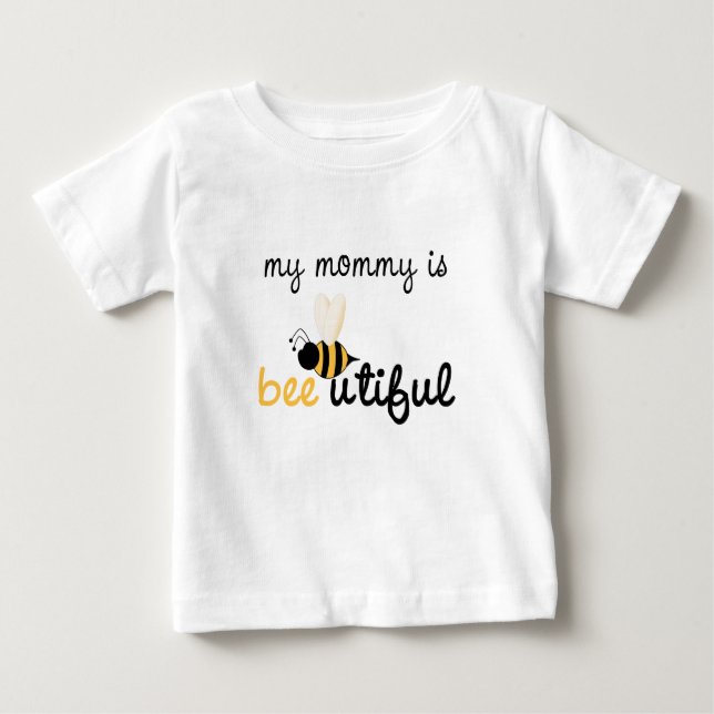 Bienen-utiful Mama Baby T-shirt (Vorderseite)