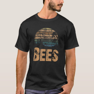 Bienen Vintag Sonnenuntergang gestört T-Shirt
