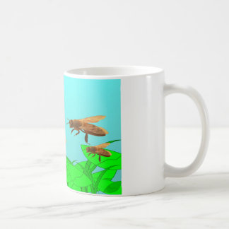 Bienen von drei tasse