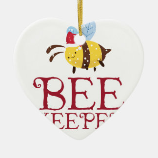Bienen-Wächter-Weihnachtsausgabe Keramikornament