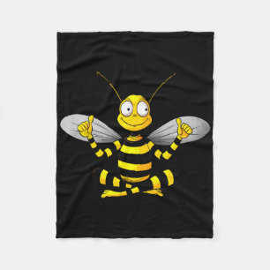Bienen Yoga Fleecedecke