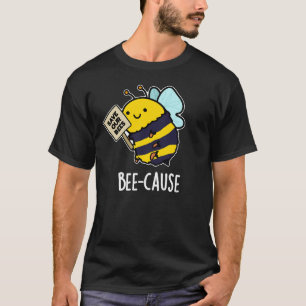 Bienenanfall Funny Insect Bee Pun Dark BG T-Shirt