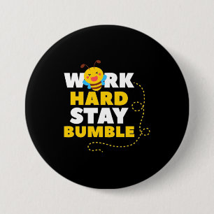 Bienenarbeit harte Bleibe Hummel Button