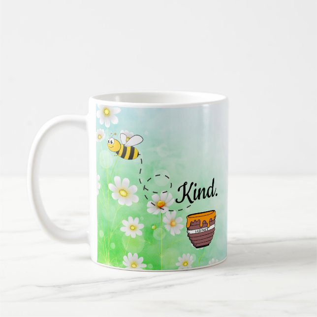 Bienenart-Honig Blumeninsekt-Cartoon Kaffeetasse (Links)
