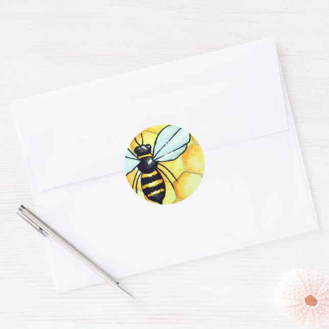 Bienenaufkleber Runder Aufkleber (Umschlag)