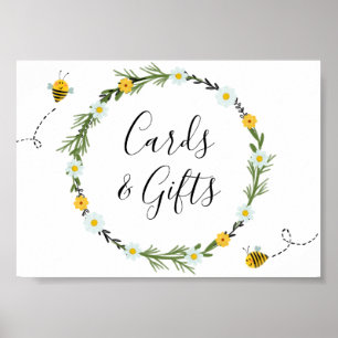 BienenBaby-Duschkarten und Geschenke-Zeichen Poster