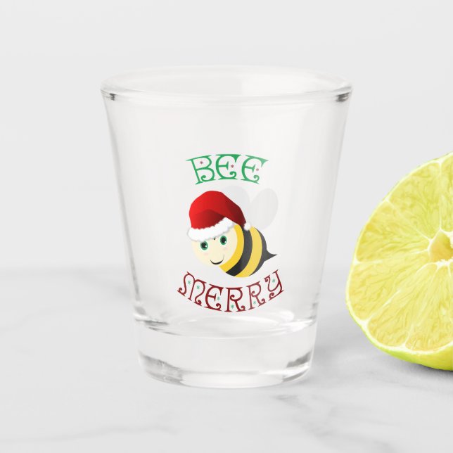 Bienenbarsch Schnapsglas (Vorderseite)
