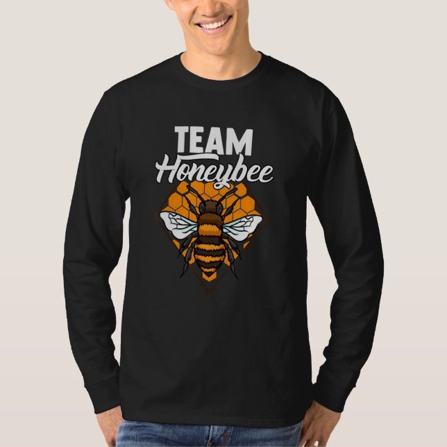 Bienenbauweise für Honigbienen - Team Honigbiene T-Shirt (Vorderseite)