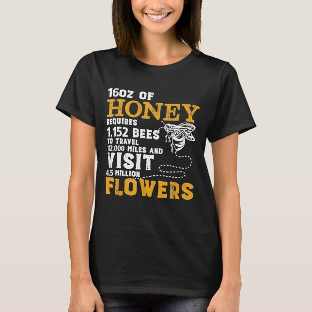 Bienenbestäubung Honey Apiary Bee Keeper T-Shirt (Vorderseite)