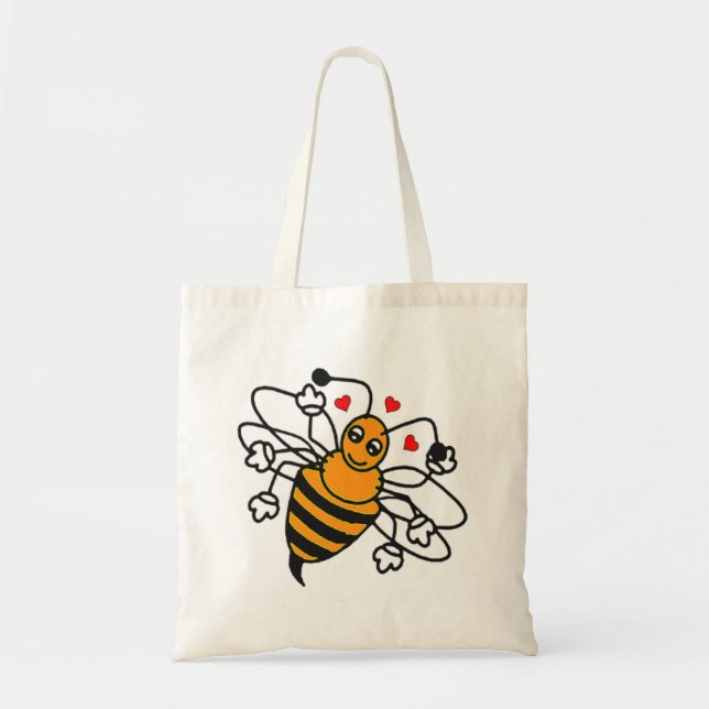 Bienenbeutel Tragetasche (Vorne)