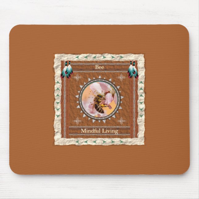 Bienenbewusstes Leben Energie Mousepad (Vorne)