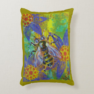 Bienenbild-Medienkunst-Akzentkissen Dekokissen