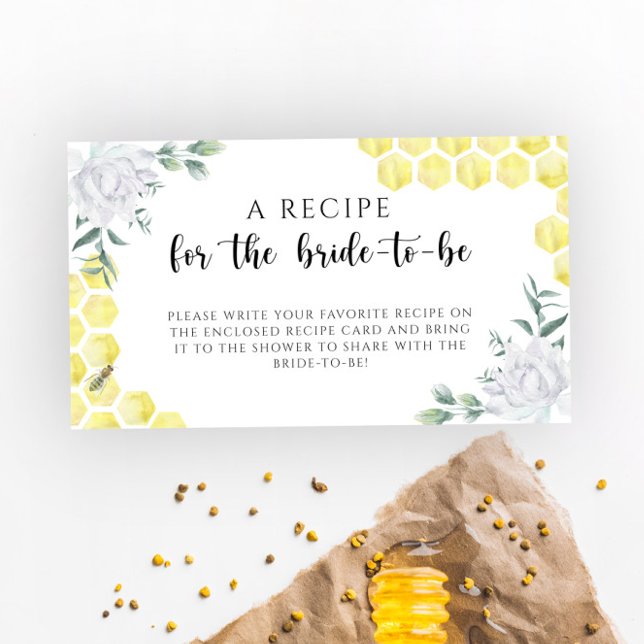 Bienenblume - Rezept für die Braut Begleitkarte (Von Creator hochgeladen)