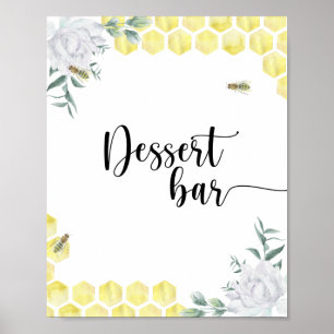 Bienenblüte - Dessert-Bar-Plakat Poster