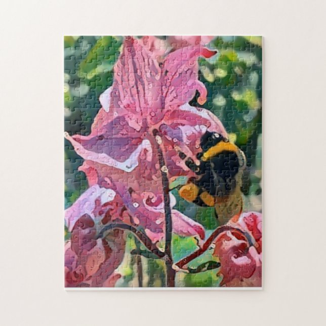 Bienenblütengarten Puzzle (Vertikal)