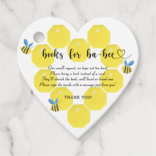 Bienenbücher für Babytickets, süß wie möglich Geschenkanhänger