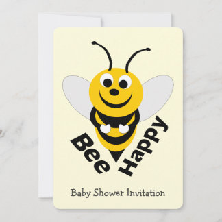 Bienendesign-Babydusche Einladung
