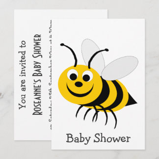 Bienendesign-Babydusche Einladung