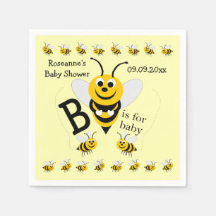 Bienendesign-Babydusche Serviette