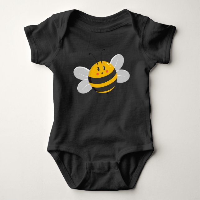 Bienendesign für Kleinkinder Baby Strampler (Vorderseite)