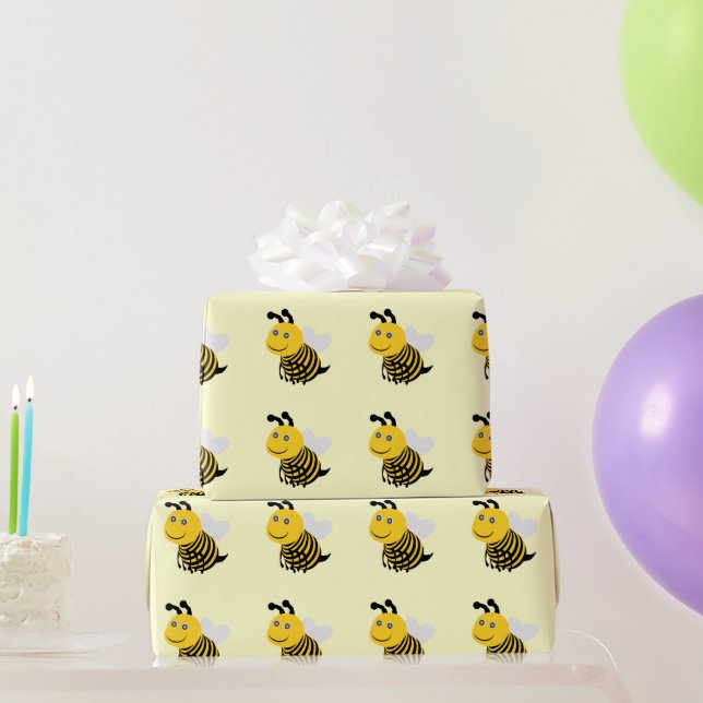Bienendesign Geschenkpapier (Partygeschenke)