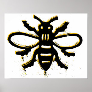 Bienendesign-Plakat Poster