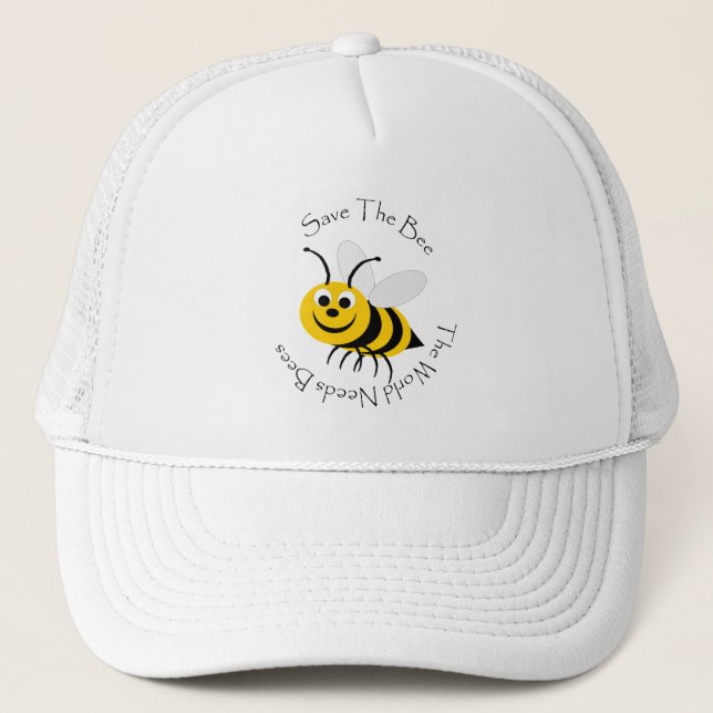 Bienendesign Truckerkappe (Vorderseite)