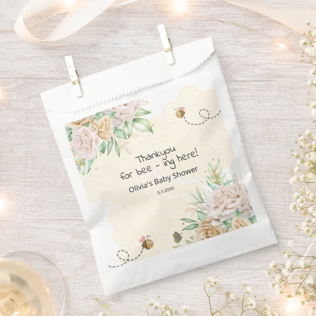 Bienendusche, süß wie Bienenflocken Geschenktütchen (Ausgeschnitten)