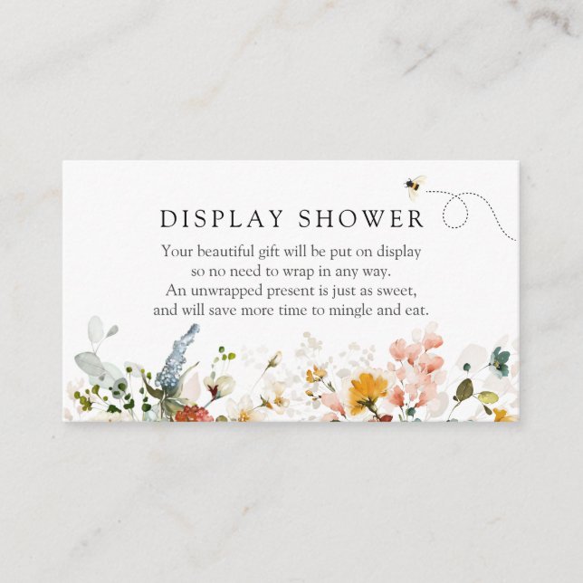 Bienendusche und Vintage Blütendusche Begleitkarte (Vorderseite)