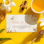 Bienenduschenbücher für Baby Begleitkarte<br><div class="desc">Herzlich willkommen bei der süßesten Feier mit unseren Baby-Baby-Babyduschbüchern für die Baby-Enclosure-Card! Lassen Sie sich vom Treiben des Themas Honigbienen und dem Charme niedlicher Wabendesigns verzaubern. Diese Karte eignet sich ideal für eine Babydusche von Mami zu Biene oder Boho und lädt die Gäste ein, ein Buch mitzubringen, um die Bibliothek...</div>