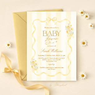 Bieneneinladung zur Babyparty Einladung