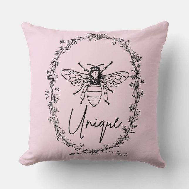 Bieneneinzigartig Kissen (Vorderseite)