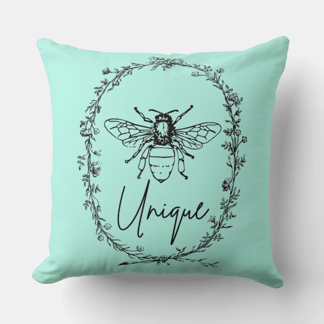 Bieneneinzigartig Kissen (Vorderseite)