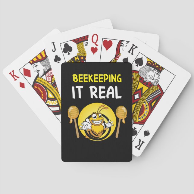 Bienenerhalterin Art BeeKeeping It Real Spielkarten (Rückseite)