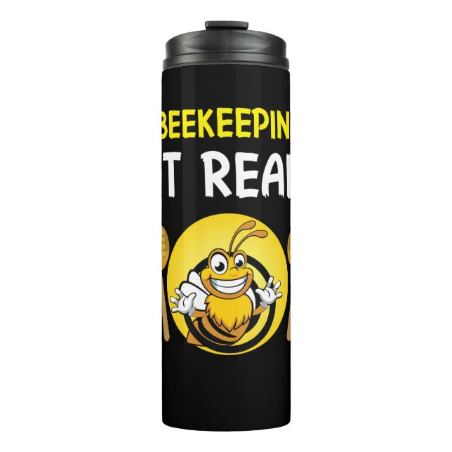 Bienenerhalterin Art BeeKeeping It Real Thermosbecher (Vorderseite)
