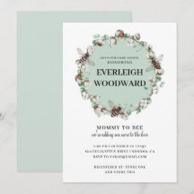 Bienenerlebnisdusche Minze grüne Einladung