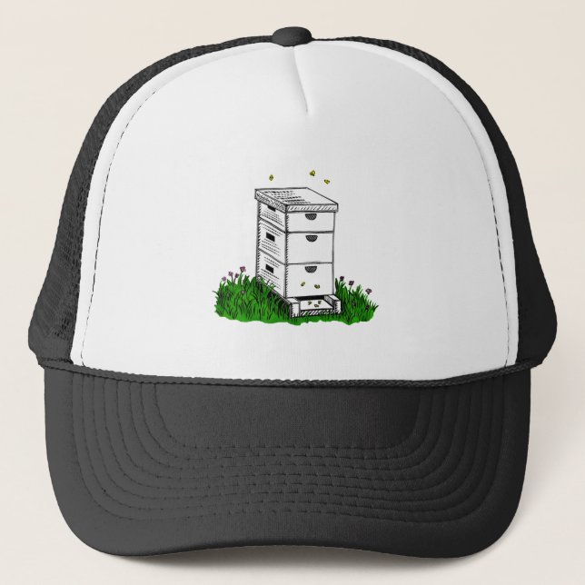 Bienenfarbe Truckerkappe (Vorderseite)