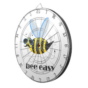 Bienenfigur mit Schnurrbart-Sonnenbrille Bee Easy Dartscheibe