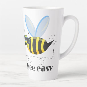 Bienenfigur mit Schnurrbart-Sonnenbrille Bee Easy Milchtasse