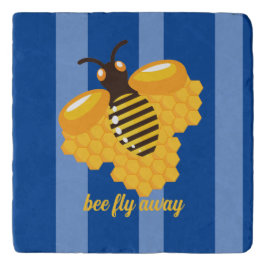 Bienenflug Töpfeuntersetzer