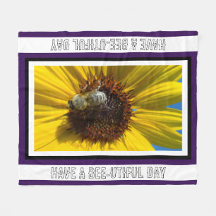 Bienenfoto Fleecedecke