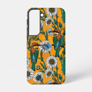 Bienenfresser, blaue Schmetterlinge und Gänse auf  Samsung Galaxy Hülle