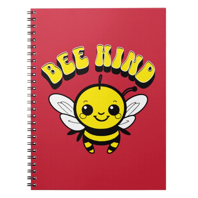 Bienenfreundliches Textdesign Notizblock (Vorderseite)