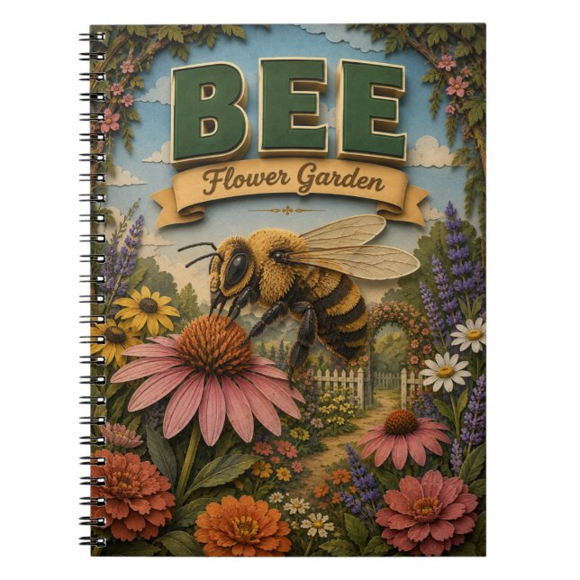 Bienengarten POPCUT Notizblock (Vorderseite)