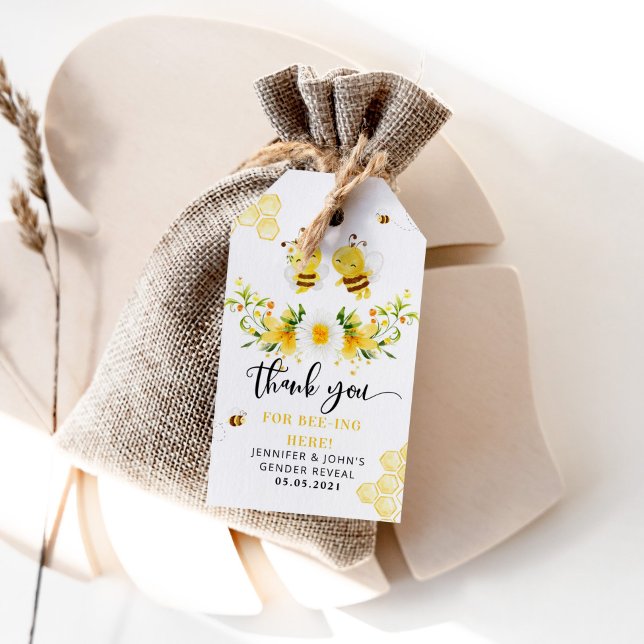 Bienengeschlecht enthüllt danke geschenkanhänger (Von Creator hochgeladen)