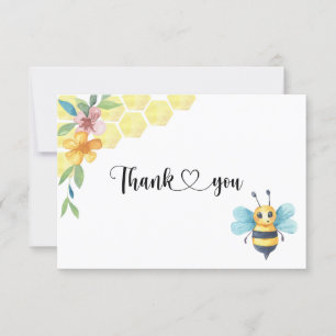 Bienengeschlecht enthüllt Dankeschön-Karte Karte