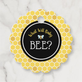 Bienengeschlecht zeigt Baby-Dusche Geschenkanhänger