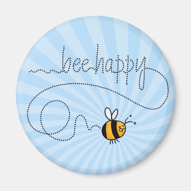 Bienenglückmagnet Magnet (Vorne)