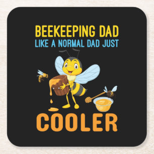 Bienenhalter Art BeeKeeping Vater Rechteckiger Pappuntersetzer
