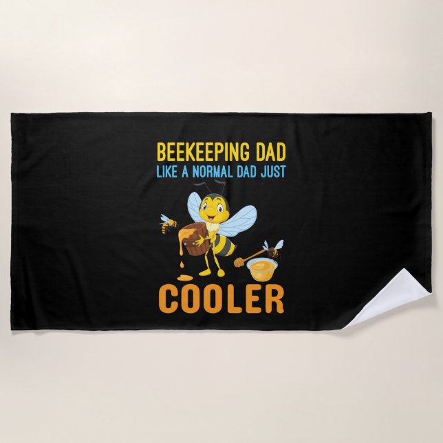Bienenhalter Art BeeKeeping Vater Strandtuch (Vorderseite)